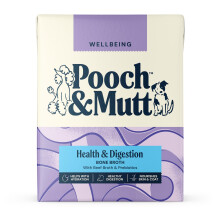 Pooch & Mutt - Health & Digestion Beef Bone Broth for Dogs, for Senstive Stomachs and Digestion Health, 375ml (packaging may vary)