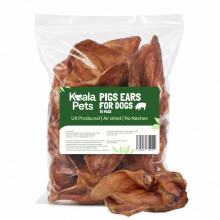 Koala Pets Pig Ears for Dogs 10 Pack, Natural Dog Treats & Dog Chews, Long Lasting Natural Dog Chew, Pig Ears Dogs Large & Small, Grain Free Chews fo