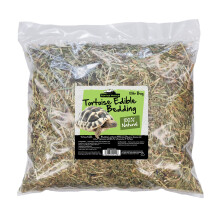 Reptile World Tortoise Edible Bedding 10ltr Bag | Readi Grass, Flowers & Leaves, Botanical Bedding Food
