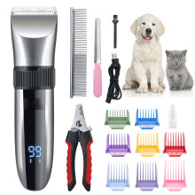 BarberBoss Cordless Dog Grooming Clipper - Waterproof, Ceramic Blades, LED Displ