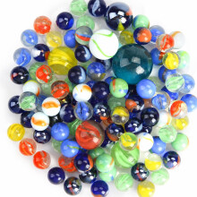 HAKACC 66Pcs Glass Marbles, 3 Sizes, Mixed Patterns, Assorted Colours