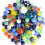 HAKACC 66Pcs Glass Marbles, 3 Sizes, Mixed Patterns, Assorted Colours 1