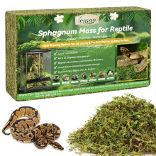 Legigo 400g Sphagnum Moss for Reptile- 16 L Natural Reptile Moss Terrarium Moss Substrate, Snake Tank Moss Peat Moss Reptile Bedding for Snake, Gecko