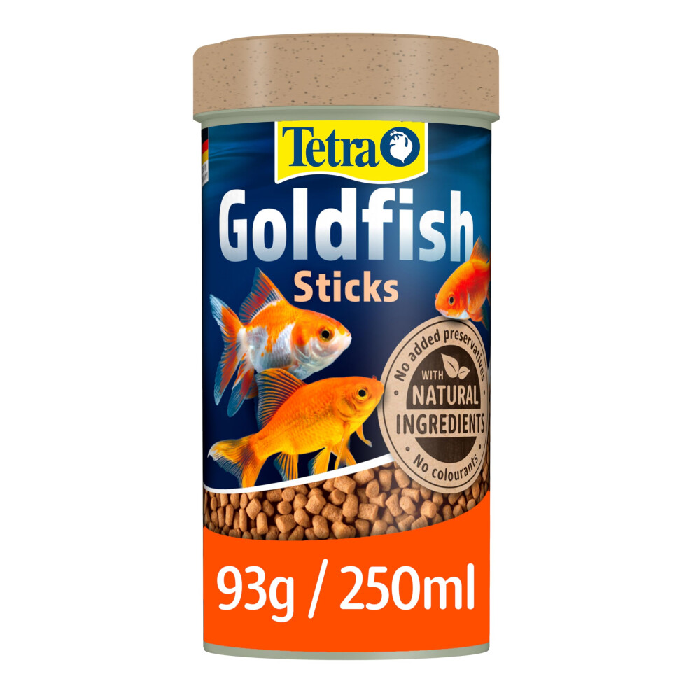 Tetra Goldfish Fish Food Sticks, Complete Fish Food For Medium To Large Goldfish, 93 G