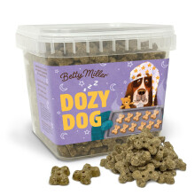 Betty Miller Dog Treats - Dozy Dog Bedtime Biscuits, Calming Dog Treats with Chamomile, Valerian & Lavender 500g - Soft Dog Treats For Small Dogs