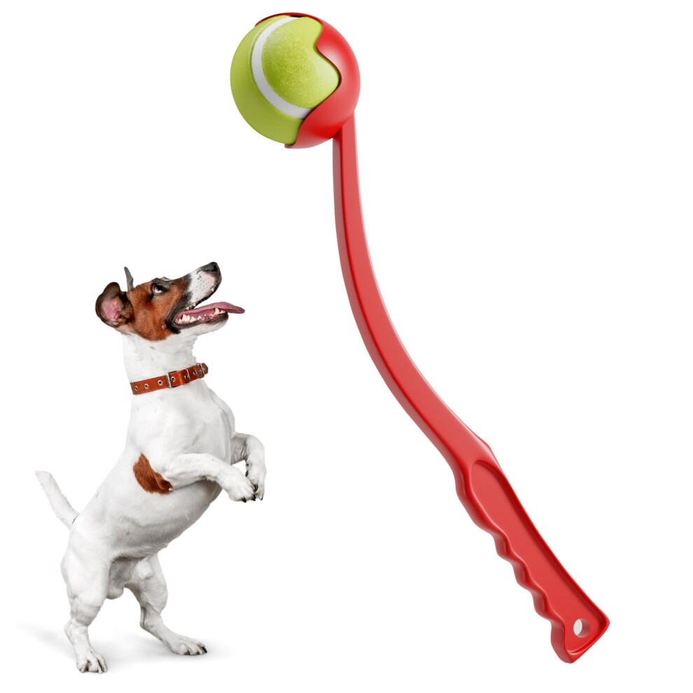 Bilish Dog Ball Thrower Launcher Squeaky Tennis Balls For Dogs Portable Small Chase Fetch Game Toy Dog Stuff Pick Up & Throw Play Chucker Fo