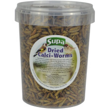Supa Dried Calci Worms for Wild Birds, 1 Litre Bucket, High Energy Protein Rich Treat, Attract More Birds To Your Garden.
