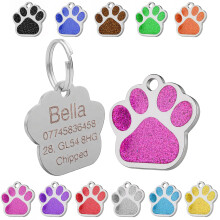 Personalised Engraved Dog Tag | Cat Tag | ID Tag for Pets | Stainless Steel Glit