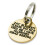 Engraved Dog tag, Deeply Engraved, Reinforced Solid Brass 27mm Circular Dog tag 1