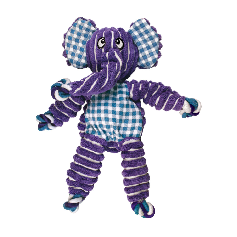 Kong Floppy Knots - Knotted Rope Dog Toy - Minimal Stuffing - For Medium/Large Dogs, Elephant