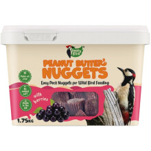 Happy Bird Peanut Butter & Berry Nuggets for Wild Birds, Berry 1.75 kg - Palm Oi