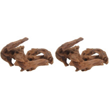 EmoursTM Aquarium Sinkable Driftwood Fish Tank Decoration,Small (Pack of 2)