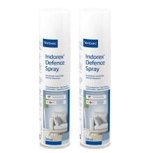 Indorex Defence Household Flea Spray | 2x 500ml Can | Protect Home from Fleas & House Dust Mites | Long-Lasting Protection for Up to 12 Months