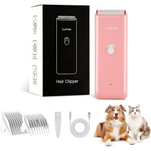 Cat Grooming Kits Professional Dog Clippers for Pet Hairs, Low Noise Dog Clipper Grooming Kits Rechargeable & Cordless Pet Hair Clippers Shavers for