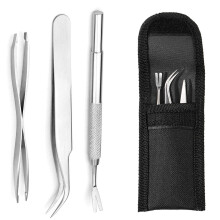 EasyULT 3PCS Tick Remover Tool Set, Tick Removal Tool, Stainless Steel Tick Remover, Tick Hook Kit Included Removal Tweezers+ Tick Shovel, for Animal