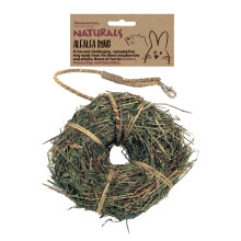 Rosewood Naturals Alfalfa Ring, Small Animal Treat and Toy for Rabbits, Guinea Pigs, Chinchillas and Degus (Pack of 1)