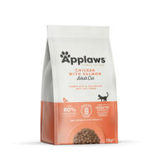Applaws Complete and Grain Free Dry Adult Cat Food, Chicken with Salmon, 7.5 kg