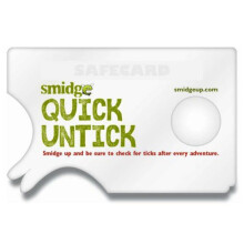 Smidge Unisex's Tick Removing Card, Green, one size