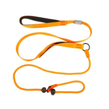 Slip Lead for Dogs Leash with Comfy Handle Adjustable Collar Thin Dog Lead Strong Sturdy Anti-Pull Anti-Choking Nylon Training Rope for Outdoor Puppy