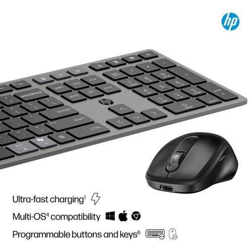 HP HP 720 Multi-Device Rechargeable Wireless Keyboard and Mouse Combo 1