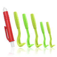 Adiwo 6 Pack Tick Remover Tool, Painlessly Remover for Dogs Cats and Humans Pets, Tick Hook, Safe Twister Kit (Green)