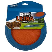 Chuckit! Ultra Flight – Frisbee Rubber Dog Toy for Extended Distance Playtime, Easy Pickup & Clean (Pack of 1)
