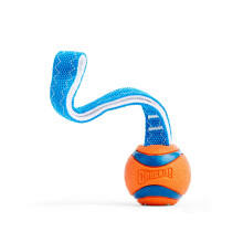 Chuckit! Ultra Tug Dog Toy – Interactive Durable Rubber Ball for Tug of War & Fetch, Small 4.8 cm (Pack of 1)