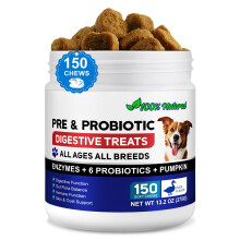 Probiotics for Dogs 150 Chews,Dog Probiotics for Gut Health,Itchy Skin, Yeast Ba