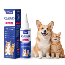Wellix PET Dog Eye Drops, Eye Drops for Dogs&Cats, Dog Eye Infection Treatment to Soothe Eye Allergy, Soothe Dry Eyes Pink Eyes, Dog Tear Stain Clean