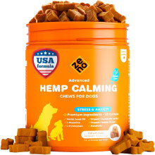 ZENO Hemp Calming Chews For Dogs Anxiety 150 pcs - Dog Anxiety Relief - Calming Chews - For stress, travel, check-up, barking or grooming - Chicken