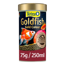 Tetra Goldfish Gold Colour Fish Food, Premium Fish Food with Colour Enhancers for All Goldfish, 75 g