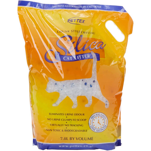PETTEX 3 x Silica Cat Litter Granules, 7.6L