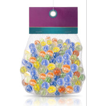 ORCHIDS 40 Piece Glass Marbles Set – Assorted Cats Eye Marbles (15mm), Colourful Traditional Toy for Kids Play, Indoor & Outdoor Use or Home Decorat
