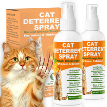 elabour Cat Deterrent Spray 200ml, Natural Cat Deterrent for Indoor & Outdoor, Stop Scratching, Chewing & Urine Marking, Training Spray for Furniture