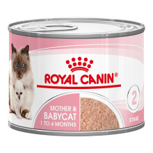 ROYAL CANIN Ultra Soft Mousse Mother & Babycat Wet Food – For Nursing Mothers and Weaning Kittens - 12 x 195g Cans