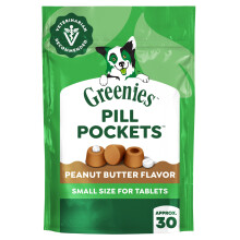 Greenies PILL POCKETS for Dogs Tablet Size Natural Soft Dog Treats with Real Pea
