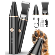 oneisall Dog Paw Trimmer with Double Blades,Silent Cat/Dog Clipper Grooming Kit,Cat Paw Trimmer Shaver for Dogs Cats Face,Eyes, Ears