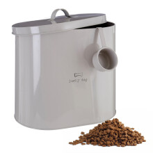 Premier Housewares Adore Pets Lucky Dog Food Storage Bin with Spoon, 6.5 L - Nat