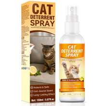 AAROVIBE Cat Repellent Spray 150ml, Cat Deterrent Spray Indoor to Protect Furniture, Sofas & Curtains from Scratching, Chewing and Marking, Pet-Safe