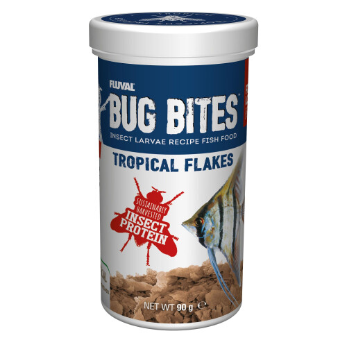 Fluval Fluval Bug Bites Tropical Flakes 90g
