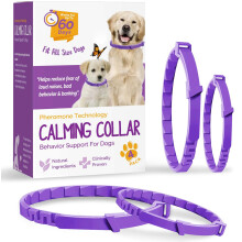 Calming Collar for Dogs, Dog Anxiety Relief, Adjustable Dog Calming Collar, Sustained Release Pheromone, Suitable for All Dogs, 4Pcs