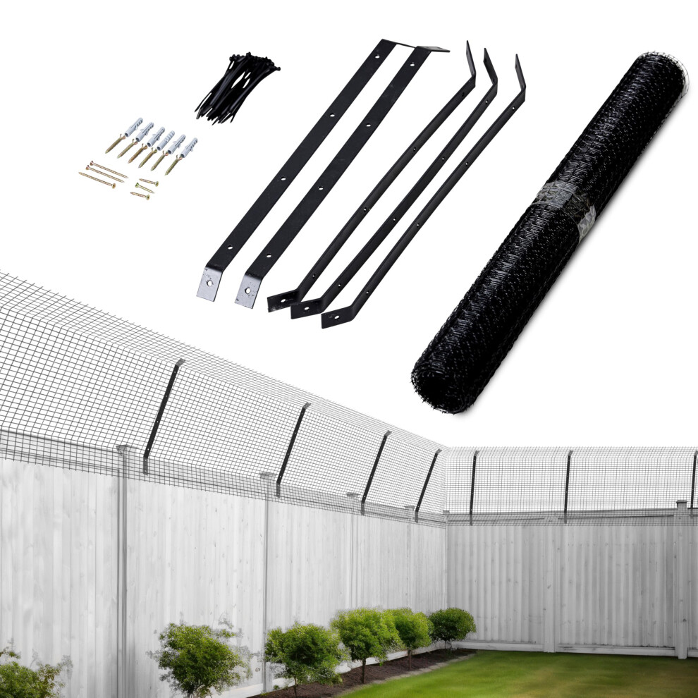 Cat Proof Fence Anti-Climb Barrier Â Secure Outdoor Catio Enclosure Kit, Weather 5060875607853