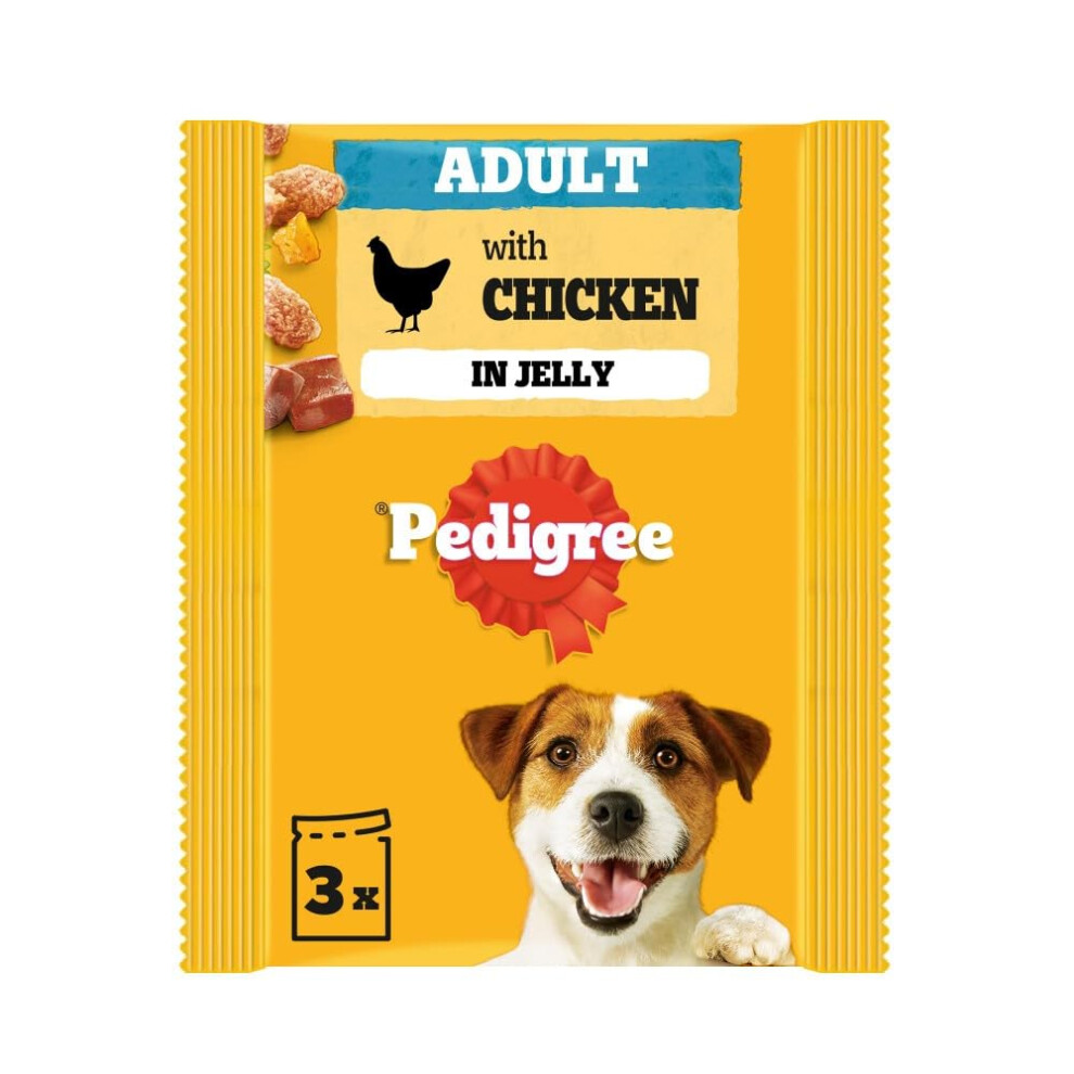 Photos - Bird Food Pedigree Adult Chunks Rich Chicken in Jelly 14 x  (3 x 100 g)