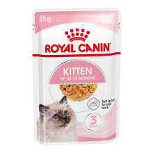 ROYAL CANIN Kitten Instinctive in Jelly Wet Food - For Kittens between 4-12 Months - 12 x 85g Pouches