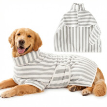 Dog Drying Coat, Super Absorbent Dog Bathrobe Towel, Cute Soft Pet Bathrobe, Adjustable, Microfiber Dog Drying Towel, Pet Towel Robe for Medium Large