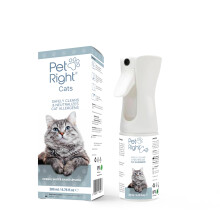Pet Right Cat Allergen Neutralizer Spray for Human, Fragrance-Free, Safe on Text
