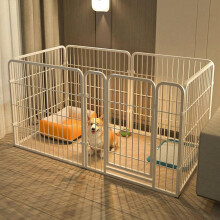Dog Playpen, 6 Panel Puppy Pen with Door, Foldable Pet Pen Exercise Fence for Puppies,Cats,Rabbits and Other Animals,Rust-Resistant Powder Coating(Sn