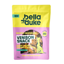 Bella+Duke Venison Snack for Dogs - Natural Alternative to Dental Sticks & Raw Hide - Long Lasting Chew for Cleaner Teeth & Prevents Plaque - Grain-f