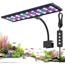 AQQA LED Aquarium Lights, 24/7 Mode Clip on Fish Tank Light, Full Spectrum Aquarium Plant Light with Memory Function, Adjustable Timer/Brightness, IP
