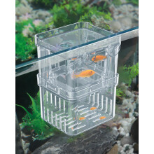 Pawfly Aquarium Fish Breeding Box Transparent Plastic Breeder Box for Fish Tank Fry Hatchery Incubator Hatching Box for Baby Fish Shrimp Small Isolat